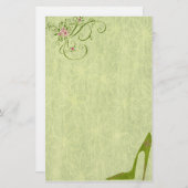 Bedazzled Diva in Kiwi Stationery Briefpapier (Voorkant / Achterkant)
