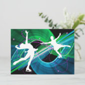 Bedazzled Figuur Skaters Kaart (Staand voorkant)