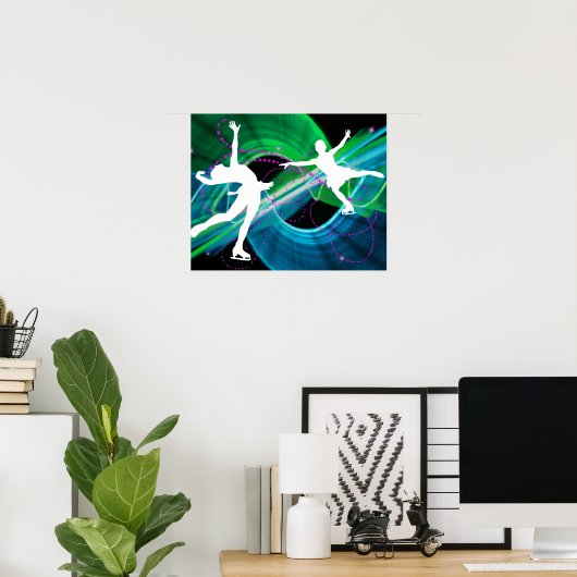 Bedazzled Figuur Skaters Poster (Thuiskantoor)
