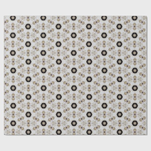 Bedazzled Ivoor & Goud Elegant Renaissance Reverie Cadeaupapier (Vlak)