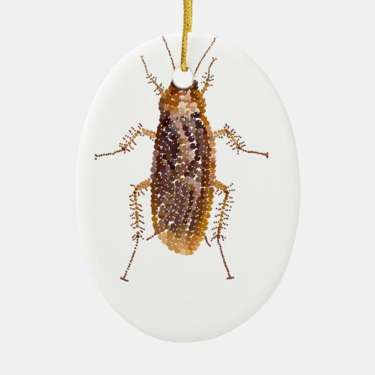 BEDAZZLED ROACH KERAMISCH ORNAMENT (Voorkant)