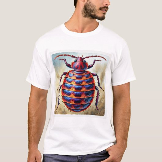 Bedbug dorsal view 170724IREF226 - Watercolor T-shirt (Voorkant)