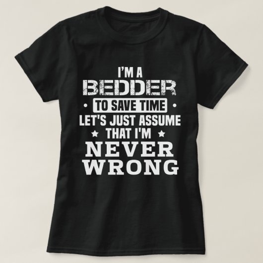 Beddengoed T-shirt (Design voorkant)