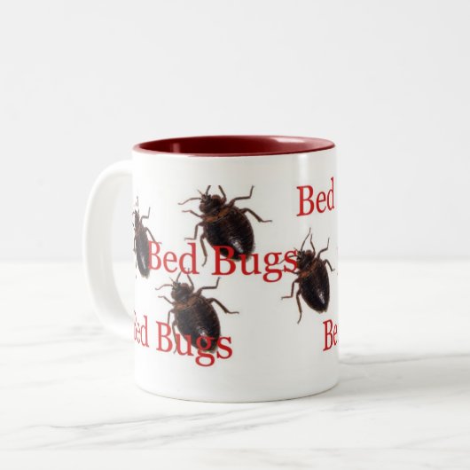 beddengoed tweekleurige koffiemok (Voorkant links)