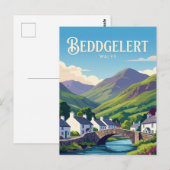 Beddgelert Wales Briefkaart (Voorkant / Achterkant)