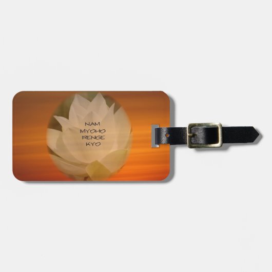 Beddhistische Bagagelabels van DAB - Lotus Flower  (Voorkant horizontaal)
