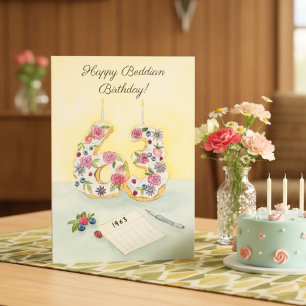 Beddian Verjaardag 2026, 63ste verjaardag voor 196 Kaart