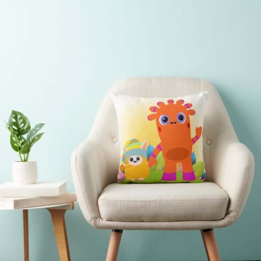BeddyByes Throw Cushion met MeMo en BaBa 🛋 Kussen (Stoel)