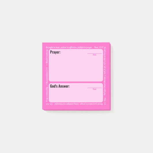 Bede-post-it-briefjes (roze) post-it® notes (Voorkant)