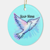 Bede Werk Duif Christelijk Sierstuk Keramisch Ornament (Links)