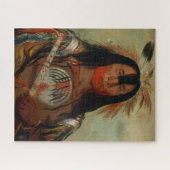 BEDEKKEN VAN GEORGE CATLIN BUFFALO BULL'S TERUGVET LEGPUZZEL (Horizontaal)