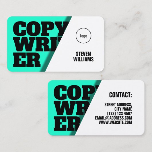 Bedekking met grijze omhulling met vetgedrukte cya visitekaartje (Voorkant / Achterkant)