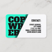 Bedekking met grijze omhulling met vetgedrukte cya visitekaartje (Achterkant)