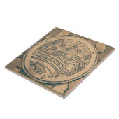 Bedekking van mangat en steenslag, van keramische tegeltje (Zijkant)