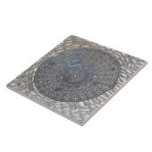 Bedekking van mangat en steenslag, van keramische tegeltje (Zijkant)