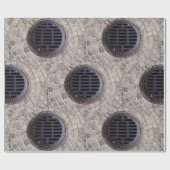 Bedekking van mangat en steenweg cadeaupapier (Vlak)