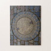 Bedekking van mangat en steenweg legpuzzel (Verticaal)