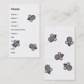 Bedekt bij muizen visitekaartje (Voorkant / Achterkant)