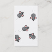 Bedekt bij muizen visitekaartje (Achterkant)