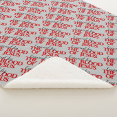 BEDEKT DOOR HET BLOED VAN JEZUS Christelijk Gebeds Sherpa Deken (3/4)