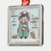 Bedekt in Kindness - siermiddel Metalen Ornament (Links)