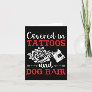 Bedekt met tatoeage P van Tattoos en honden Kaart
