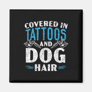 Bedekt met tatoeage P van Tattoos en honden Magneet
