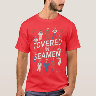 Bedekt met zeemansgrap sarcastische vrouw vrouwen  t-shirt