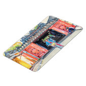 Bedekte Bridge Hoi An, Waterverf Vietnam-Azië Magneet (Linkerzijde)