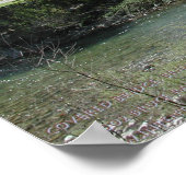 Bedekte brug bij Bridgeport, Californië Poster (Hoek)