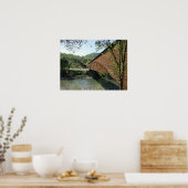 Bedekte brug bij Bridgeport, Californië Poster (Keuken)