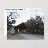 Bedekte brug bij Halter Ranch, Paso Robles Briefkaart (Voorkant / Achterkant)