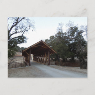Bedekte brug bij Halter Ranch, Paso Robles Briefkaart