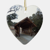 Bedekte brug bij Halter Ranch, Paso Robles Keramisch Ornament (Rechts)