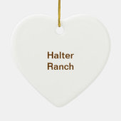 Bedekte brug bij Halter Ranch, Paso Robles Keramisch Ornament (Achterkant)