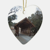 Bedekte brug bij Halter Ranch, Paso Robles Keramisch Ornament (Links)
