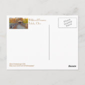 "Bedekte brug bij natuurreservaat in het najaar" Briefkaart (Achterkant)