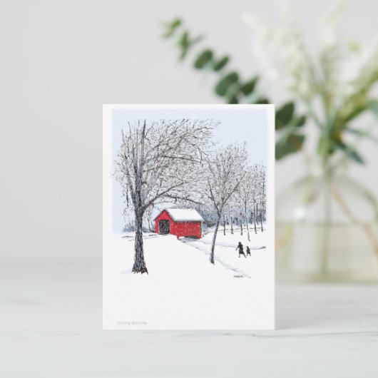 Bedekte brug briefkaart (Staand voorkant)