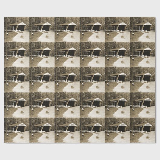 Bedekte brug cadeaupapier (Vlak)