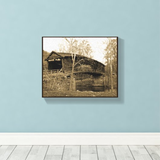 Bedekte brug canvas afdruk (Insitu (Houten vloer))