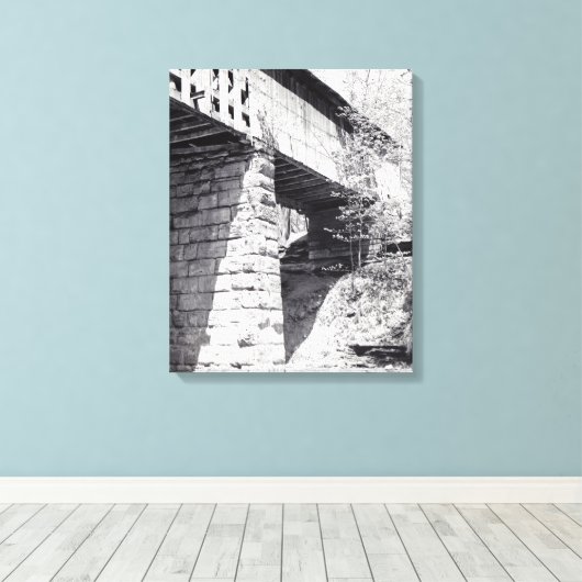 Bedekte brug canvas afdruk (Insitu (Houten vloer))