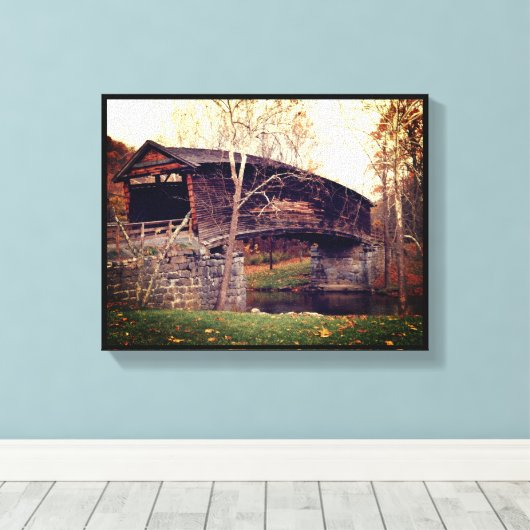 Bedekte brug canvas afdruk (Insitu (Houten vloer))