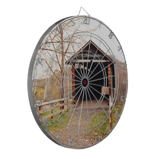 Bedekte brug dartbord (Voorkant Links)