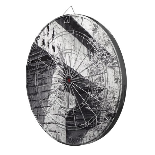 Bedekte brug dartbord (Voorkant Rechts)