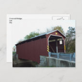 Bedekte brug. Lancaster County, PA Briefkaart (Voorkant / Achterkant)