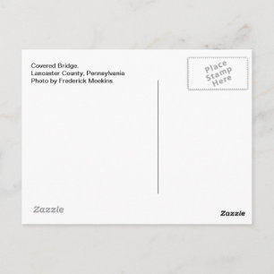 Bedekte brug. Lancaster County, PA Briefkaart