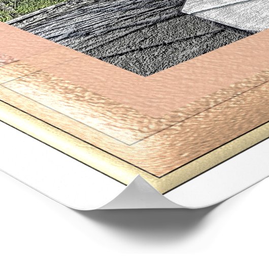 Bedekte brug - Lancaster PA - kunstdruk Poster (Hoek)