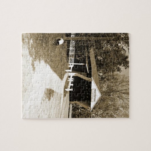 Bedekte brug legpuzzel (Horizontaal)