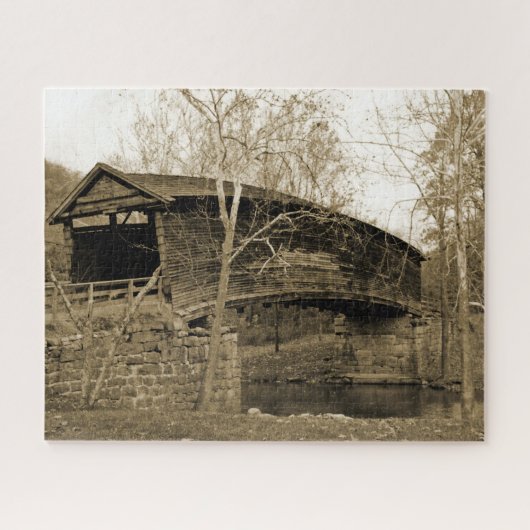 Bedekte brug legpuzzel (Horizontaal)