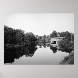 Bedekte brug over Otter Creek Poster